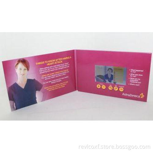 Handmade elegant printing lcd video mailer for business pro